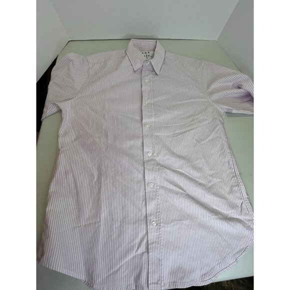 Frank and Eileen Shirt Womens XS Purple/Neutral Striped “Finbar” Designer Beachy - Picture 3 of 15